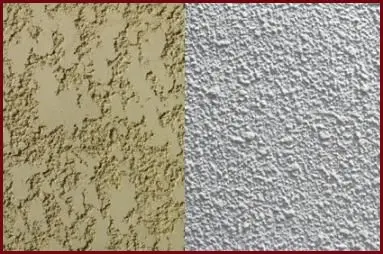 textured wall with popcorn knockdown